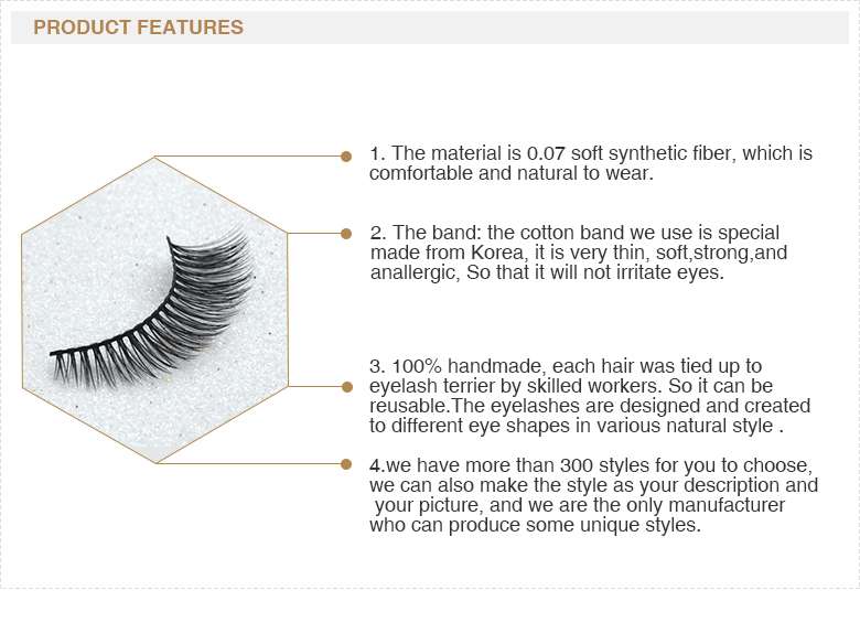 Synthetic eyelashes